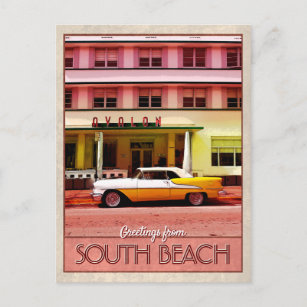 Carte Postale Salutations de South Beach