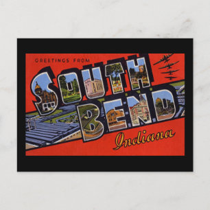 Carte Postale Salutations de South Bend Indiana