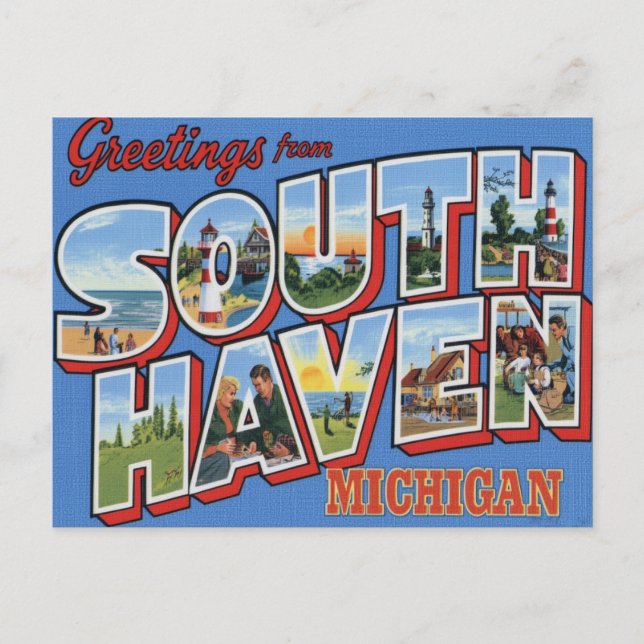 Carte Postale Salutations de South Haven Michigan (Devant)