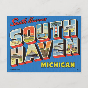 Carte Postale Salutations de South Haven, Michigan