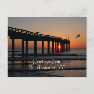 Carte Postale Salutations de St. Augustine, Floride