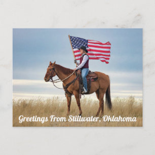 Carte Postale Salutations De Stillwater, Oklahoma Postcard