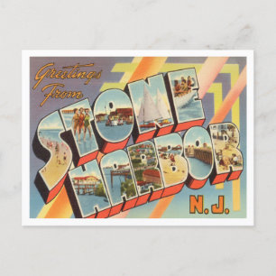 Carte Postale Salutations de Stone Harbour, New Jersey Travel