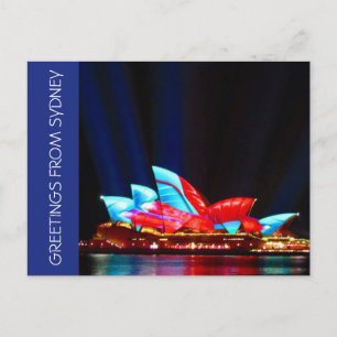 Carte Postale salutations de sydney vivid