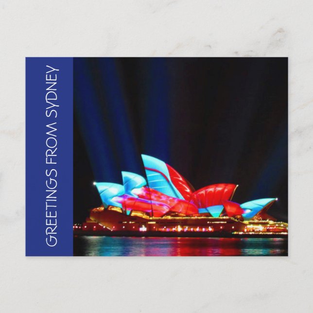 Carte Postale salutations de sydney vivid (Devant)