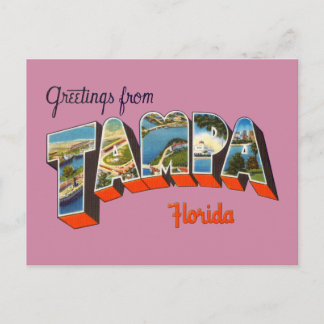 Carte Postale Salutations de Tampa, Floride