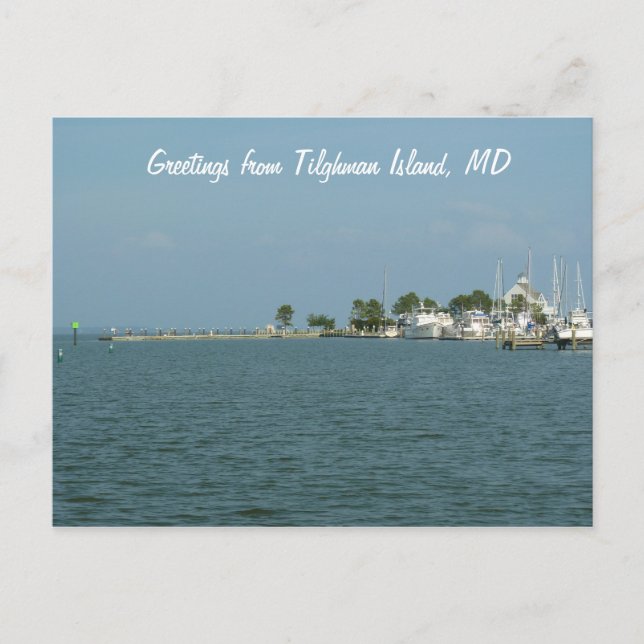 Carte Postale Salutations de Tilghman Island, MD (Devant)