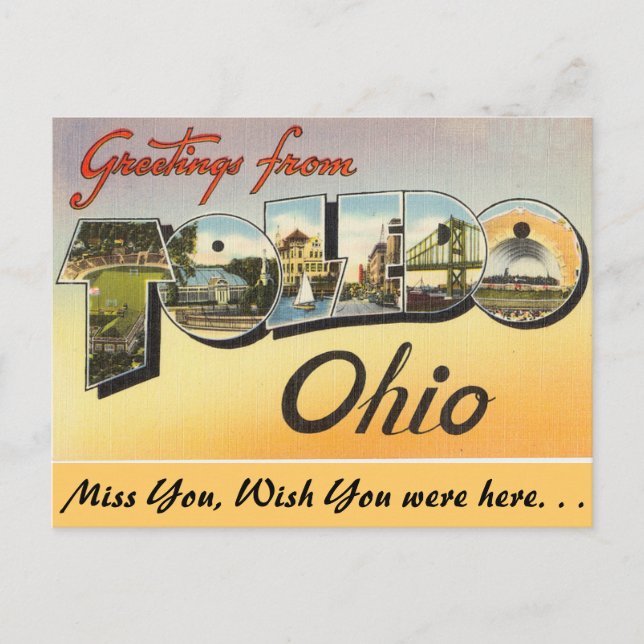 Carte Postale Salutations de Toledo (Devant)