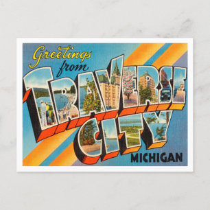 Carte Postale Salutations de Traverse City, Michigan Travel