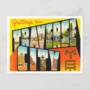 Carte Postale Salutations de Traverse City, Michigan Travel