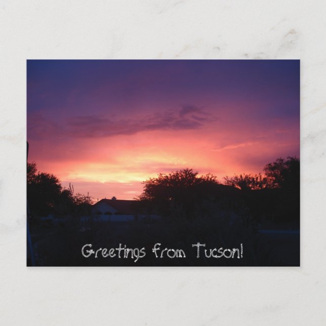 Carte Postale Salutations de Tucson ! (Devant)