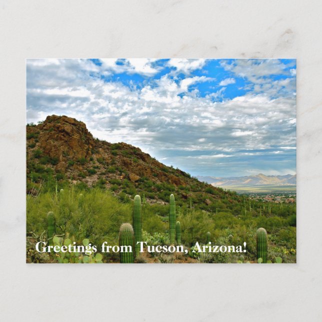 Carte Postale Salutations de Tucson, Arizona ! (Devant)