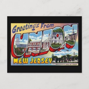 Carte Postale Salutations de Union New Jersey