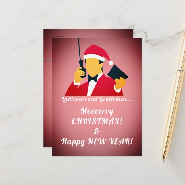 Carte Postale Salutations de vacances amusantes (Devant/Arrière en situation)