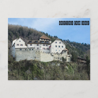 Carte Postale Salutations de Vaduz, Liechtenstein