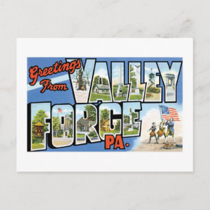 Carte Postale Salutations de Valley Forge, PA