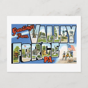 Carte Postale Salutations de Valley Forge, Pennsylvanie !