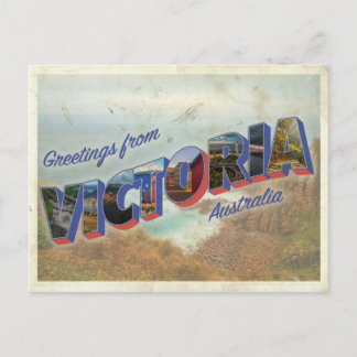 Carte Postale Salutations de Victoria Australia
