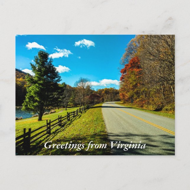 Carte Postale Salutations de Virginia Postcard 3 (Devant)