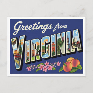 Carte Postale Salutations de Virginie