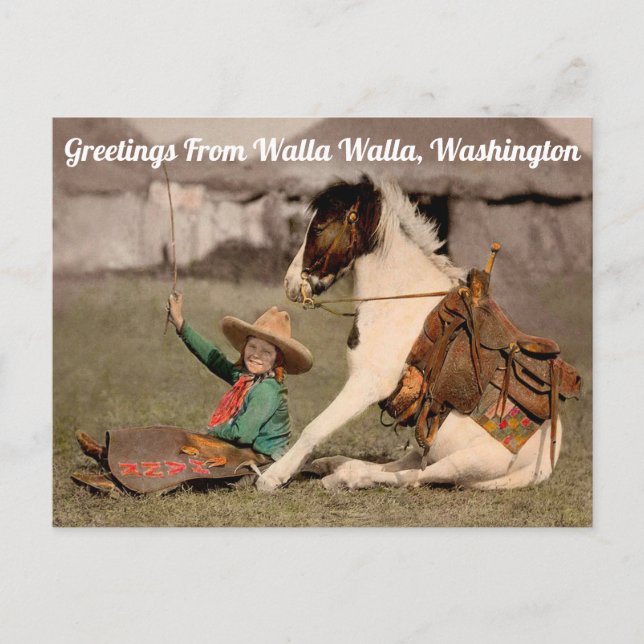 Carte Postale Salutations De Walla Walla, Washington Postcard (Devant)