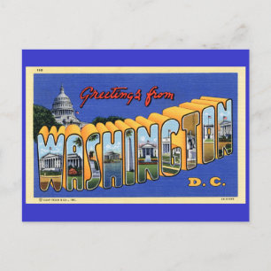 Carte Postale Salutations de Washington DC !
