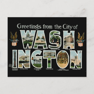 Carte Postale Salutations de Washington DC !