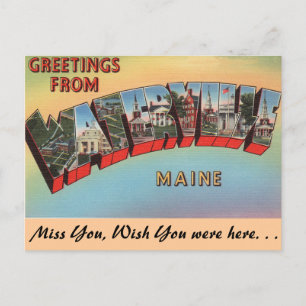 Carte Postale Salutations de Waterville