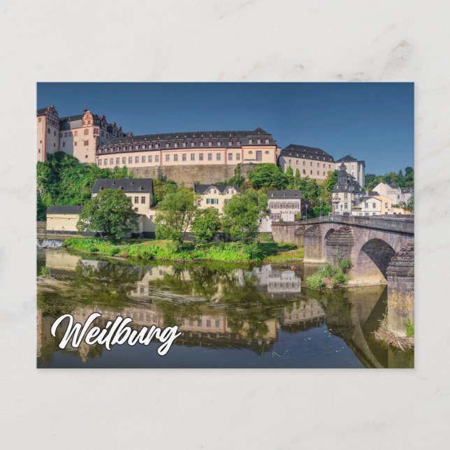 Carte Postale Salutations de Weilburg, Allemagne (Devant)