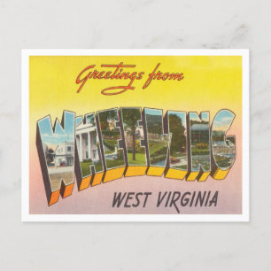 Carte Postale Salutations de Wheeling, West Virginia Travel