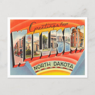 Carte Postale Salutations de Williston, North Dakota Travel