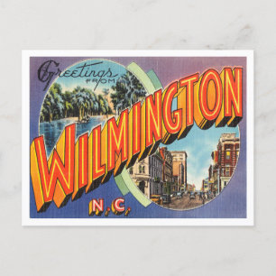 Carte Postale Salutations de Wilmington, Caroline du Nord Voyage