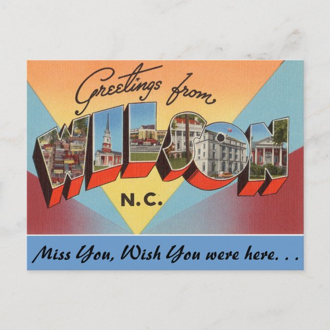 Carte Postale Salutations de Wilson (Devant)