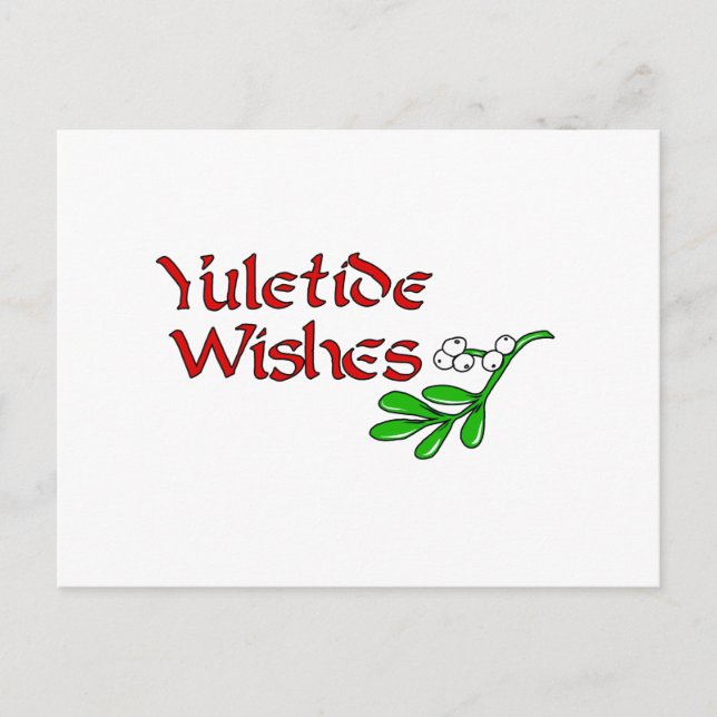 Carte Postale Salutations de Yuletide (Devant)