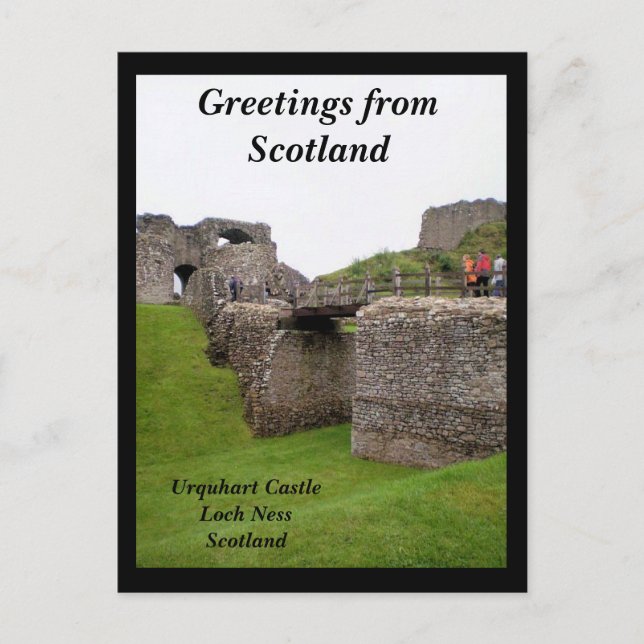 Carte Postale Salutations d'Ecosse (Devant)