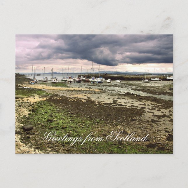 Carte Postale Salutations d'Ecosse, Aberdour (Devant)