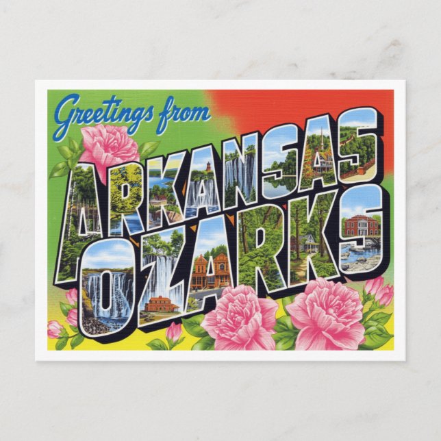 Carte Postale Salutations depuis les Ozarks de l'Arkansas (Devant)