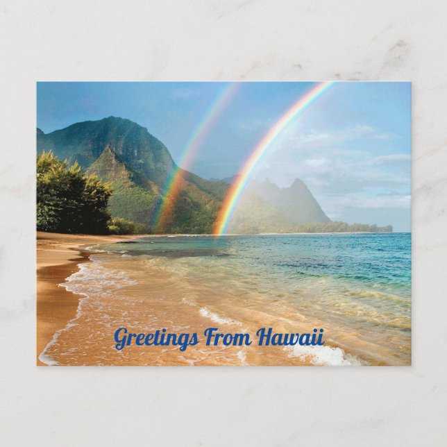 Carte Postale Salutations d'Hawaii (Devant)