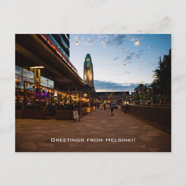 Carte Postale Salutations d'Helsinki (Devant)