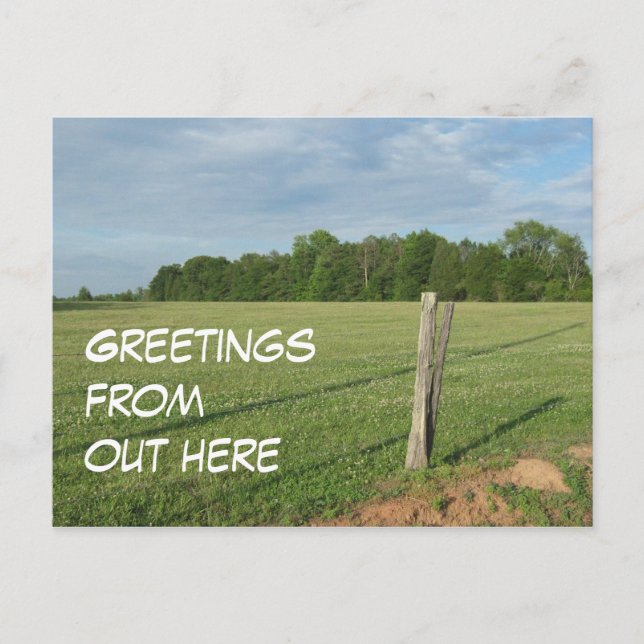 Carte Postale Salutations d'ici (Devant)
