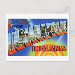 Carte Postale Salutations d'Indianapolis