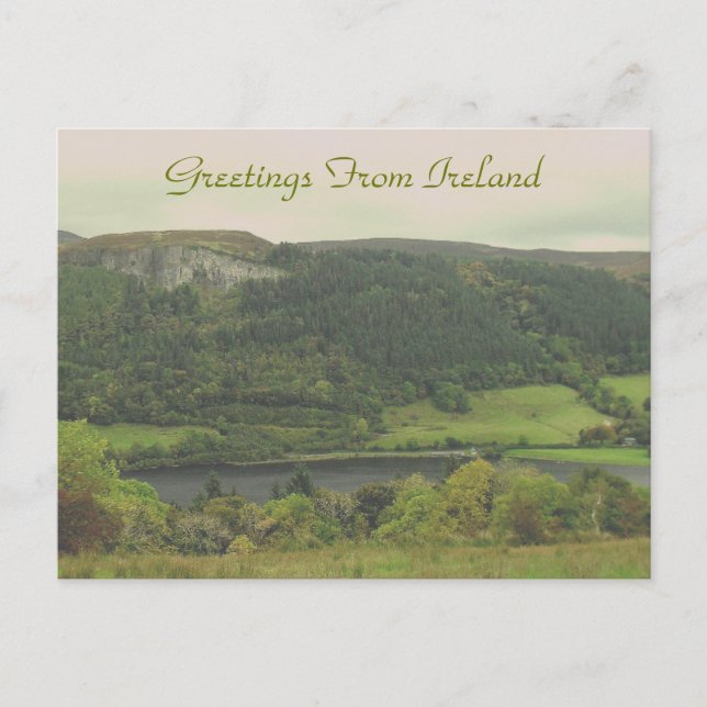 Carte Postale Salutations d'Irlande (Devant)