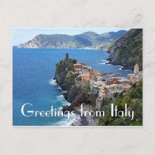 Carte Postale Salutations d'Italie