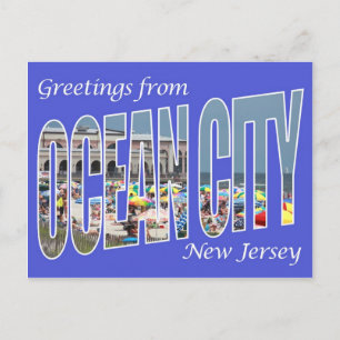 Carte Postale Salutations d'Ocean City