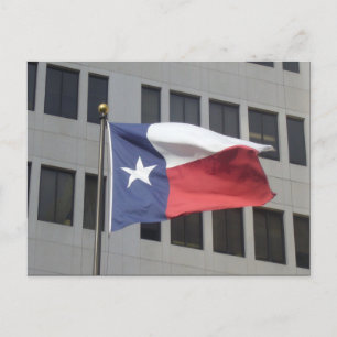 Carte Postale salutations drapeau du texas