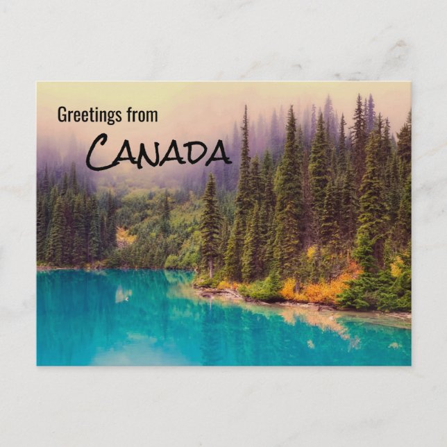 Carte Postale Salutations du Canada Paysage rustique (Devant)
