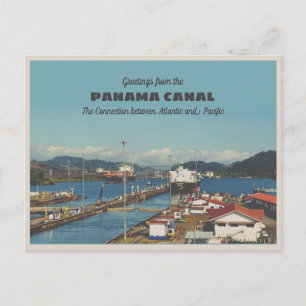Carte Postale Salutations du canal de Panama