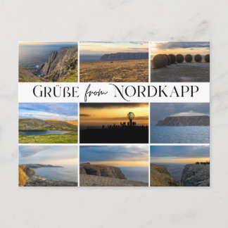 Carte Postale Salutations du Cap Nord