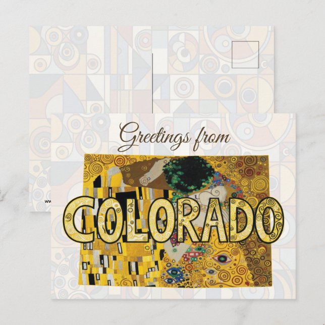 Carte Postale Salutations du Colorado (Devant / Derrière)