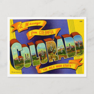 Carte Postale Salutations Du Colorado